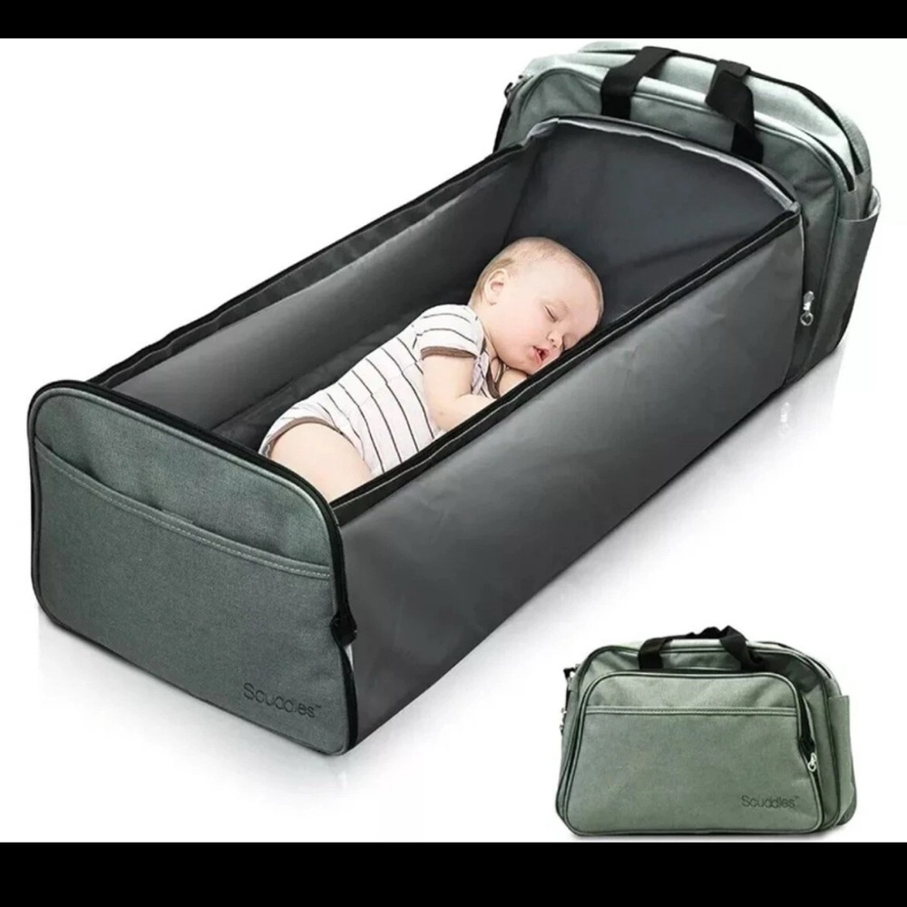 3-1 Portable Bassinet for Baby Diaper Bag Changing Station All in 1 Easy Travel